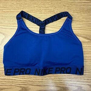 Nike Pro Women's Royal Blue Padded Dri-Fit Sports Bra